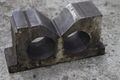 PAIR V BLOCKS 18" WIDE X 11" HT X 6" DEEP: STOCK #73519