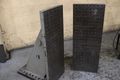 PAIR - 18" X 48" X 30" CUSTOM DRILLED  ANGLE PLATES: STOCK #73099
