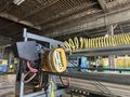 1000 LBS X 13' x 36' GORBEL OVERHEAD CRANE SYSTEM, WITH RUNWAY RAILS & PNEUMATIC BUDGET HOIST: S