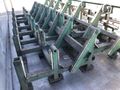 20' SUTTON POWERED INFEED & OUTFEED CONVEYORS / RACKS: STOCK #16743