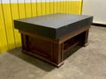 6' X 4' X 8.5" BLACK GRANITE PRECISION LAYOUT SURFACE PLATE WITH STAND: STOCK 16236
