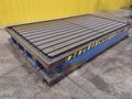 129" X 72" X 14" HIGH T-SLOTTED LAYOUT TABLE / BOLSTER PLATE: STOCK #22373