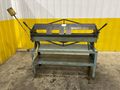 4' X 16 GAUGE ROPER WHITNEY MODEL #U416 MANUAL FINGER BOX & PAN BRAKE W/ STAND: YOBRO #23907