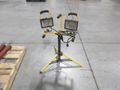 Dual Halogen Work Light on Adjustable Tripod Stand **Works Fine**- Auction Item