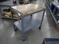 Uline HD Metal Tool Cart with Butcherblock Maple Top- Auction Item