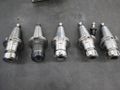 CT50 Taper Tool Holders: (5) ER40 Collet Holders, Haas Retention Knobs- Auction Item