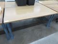 Work Bench, Wood Top, Metal Frame- Auction Item