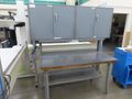 Wood Top Bench w Metal Frame (2) Door Equipto Cabinets w Lower Shelf and Contents- Auction Item