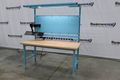 Proline  72″L x 30″D Modular Work Bench Table Station w/ Overhead Lighting, Powers Strip, and Monitor Mounting (New, Never Used)(Qnty. 8 Available / Priced Individually)