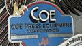 15,000 lbs. x 18" Wide Coe Press Equipment Coil Reel and Coe Powered Straightener For Sale
