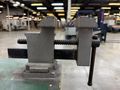 3′ x 6′ Steel Work Table w/ (2) 3.5″ Columbian & (1) Americana A4-1/2 Vises