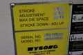 60 TON  X 6' WYSONG HYDRAULIC PRESS BRAKE: STOCK #73486