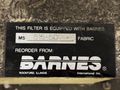40 GPM BARNES MODEL RMP-25 COMBINATION MAGNETIC SEPERATOR & FABRIC COOLANT FILTERING SYSTEM: STO