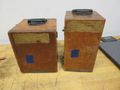 Star Brass Mf'g Co. ***Antique*** Single Range Deadweight Gage Tester with 74.5 Lbs of Brass Weight Sets in Original Wooden Boxes- Auction Item