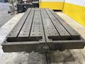 6' X 14'6" HEAVY DUTY T-SLOTTED LAYOUT TABLE ON RAISED BASE: STOCK #21788