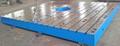 T-Slotted Floor Plates, 87" X 157" X 11", Leveling, Center Hole For Fixt, Cast Iron, (2), #24735
