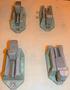 Chuck Jaws, (4), 12.25" Long, 5.5" Wide, 6.75" High, 3/4" Holes, Keyed, #30188