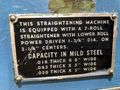 8" X .018" LITTELL MODEL #308-7PDS COIL STOCK STRAIGHTENER: STOCK #17297