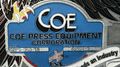 15,000 lbs. x 18" Wide Coe Press Equipment Coil Reel and Coe Powered Straightener For Sale