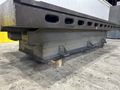 6' X 14'6" HEAVY DUTY T-SLOTTED LAYOUT TABLE ON RAISED BASE: STOCK #21788