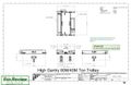 80/40 TON X 195' X 59' LIFT NORTH AMERICAN IND DOUBLE LEG ROLLING GANTRY CRANE: STOCK #12533