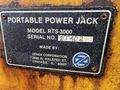 (4)  ZENEX CORPORATION MODEL RTS-3000 PORTABLE ELECTRIC POWER VEHICLE LIFT JACKS: STOCK #17222