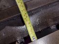 129" X 72" X 14" HIGH T-SLOTTED LAYOUT TABLE / BOLSTER PLATE: STOCK #22373