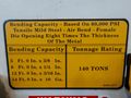 140 TON X 10' WYSONG MODEL #THS140-120 "HIGH SPEED" HYDRAULIC PRESS BRAKE: STOCK #13918
