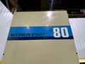 80 TON KOMATSU MODEL #OBP80 OBS GAP FRAME STAMPING PRESS, 3" STROKE: STOCK #18758