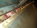8' X 11 GAUGE AMADA MODEL #S-2532 HYDRAULIC POWER SHEAR WITH BACK GAUGE: STOCK #23421