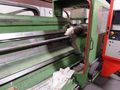 Specifications:  Maximum part length  228”  Maximum machining length  212”  Spindle center height  49”  Cross slide stroke range 2´- 6”  Quill diameter  8.6”  Head degrees swivel angle  +/- 90’  Central lubrication Yes  Chip conveyor  Yes  Full encl