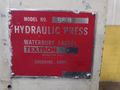 33 TON WATERBURY FARREL MODEL 33S HYDRAULIC GAP FRAME PRESS: STOCK 17145