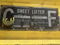 10,000 LBS CULLEN FRIESTEDT ADJUSTABLE PARALLELOGRAM SHEET LIFTER: STOCK #17887