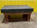 6' X 4' X 8.5" BLACK GRANITE PRECISION LAYOUT SURFACE PLATE WITH STAND: STOCK 16236