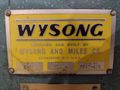 25 TON X 6' WYSONG MODEL #2572 MECHANICAL PRESS BRAKE: STOCK #23464