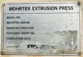 Mohr Extrusion Press  |  Mohrtek MEP-120L