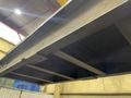 99-1/4" X 257" X 3" STEEL PLATE ON STAND: STOCK #74980