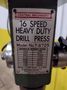 17" CENTRAL MACHINERY MODEL #T-6725 SINGLE SPINDLE DRILL PRESS: STOCK #20284