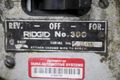 RIDGID MODEL #300 PIPE THREADER: STOCK #72236