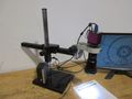 Scienscope CC-WSXGA-CD 30fps HD Camera / Navitar TV Zoom 7000 Lens, with Adjustable Arm Base and Acer 21" Monitor- Auction Item