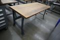 Work Bench, Wood Top, Metal Legs- Auction Item