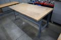 Work Bench, Wood Top, Metal Legs- Auction Item
