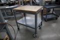 Uline HD Metal Tool Cart with Butcherblock Maple Top- Auction Item