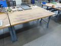 Work Bench, Wood Top, Metal Legs- Auction Item