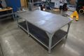 HD Steel Table w Plastic Surface - NO CONTENTS- Auction Item