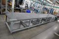 Heavy Duty Steel Mold Table with Overhead Hoist System, Harrington 3 Ton and 2Ton Electric Chain Hoists, I Beam, Trolleys- Auction Item