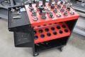 Huot 40 Taper Tool Scoot with (24) CT40 Tool Holders, Step Clamps- Auction Item