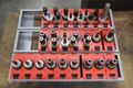 Haimer HSK40 Shrink Fit Tool Holders with Tool Rack - 34 Holders- Auction Item