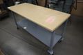 Portable Work Bench, Wood Surface, Lower Shelf, Heavy Duty Casters- Auction Item