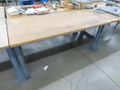 Work Bench, Wood Top, Metal Frame- Auction Item